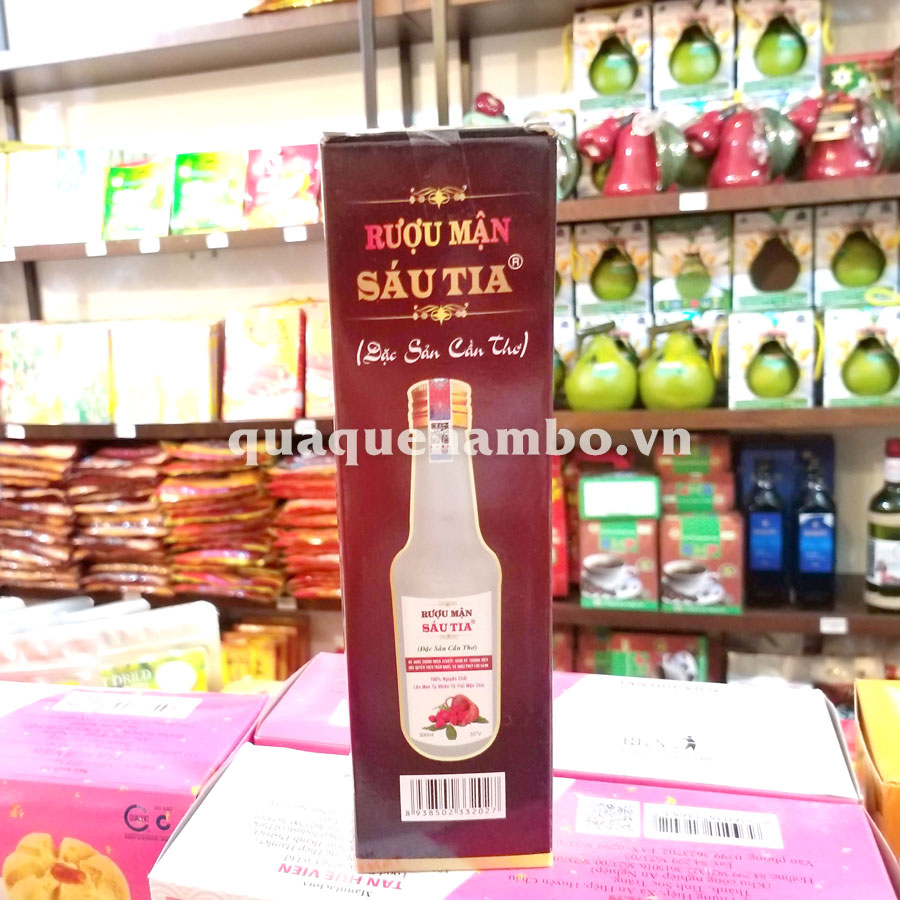 Rượu mận Cần Thơ 6 Tia chai 35 độ Rượu mận Cần Thơ 6 Tia chai 35 độ