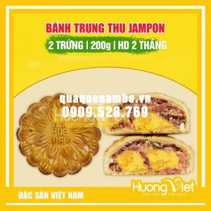 Bánh trung thu thập cẩm jambon 2 trứng 200g - MS23