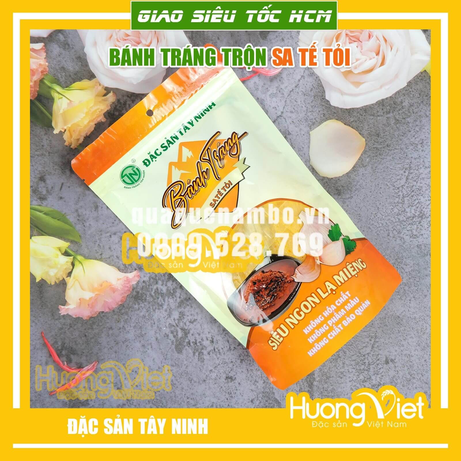 Bánh tráng trộn Tân Ninh vị sate tỏi Bánh tráng trộn Tân Ninh vị sate tỏi