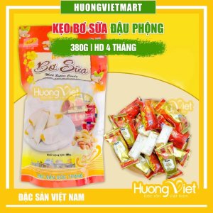 Kẹo Bơ Sữa Đậu Phộng Tân Huê Viên 380g
