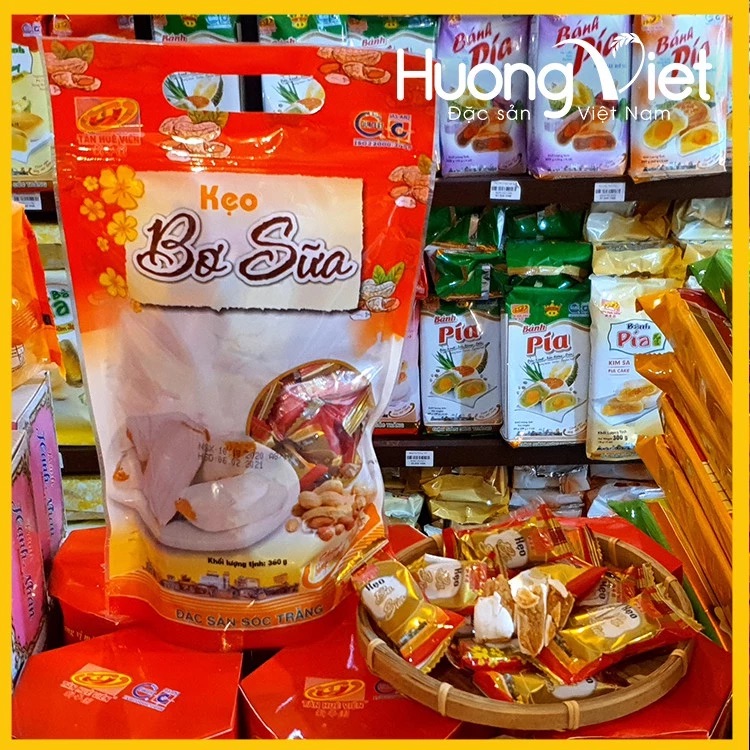 Kẹo Bơ Sữa Đậu Phộng Tân Huê Viên 380g Kẹo Bơ Sữa Đậu Phộng Tân Huê Viên 380g