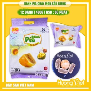 Bánh Pía Chay Khoai Môn Sầu Riêng Tân Huê Viên 480g