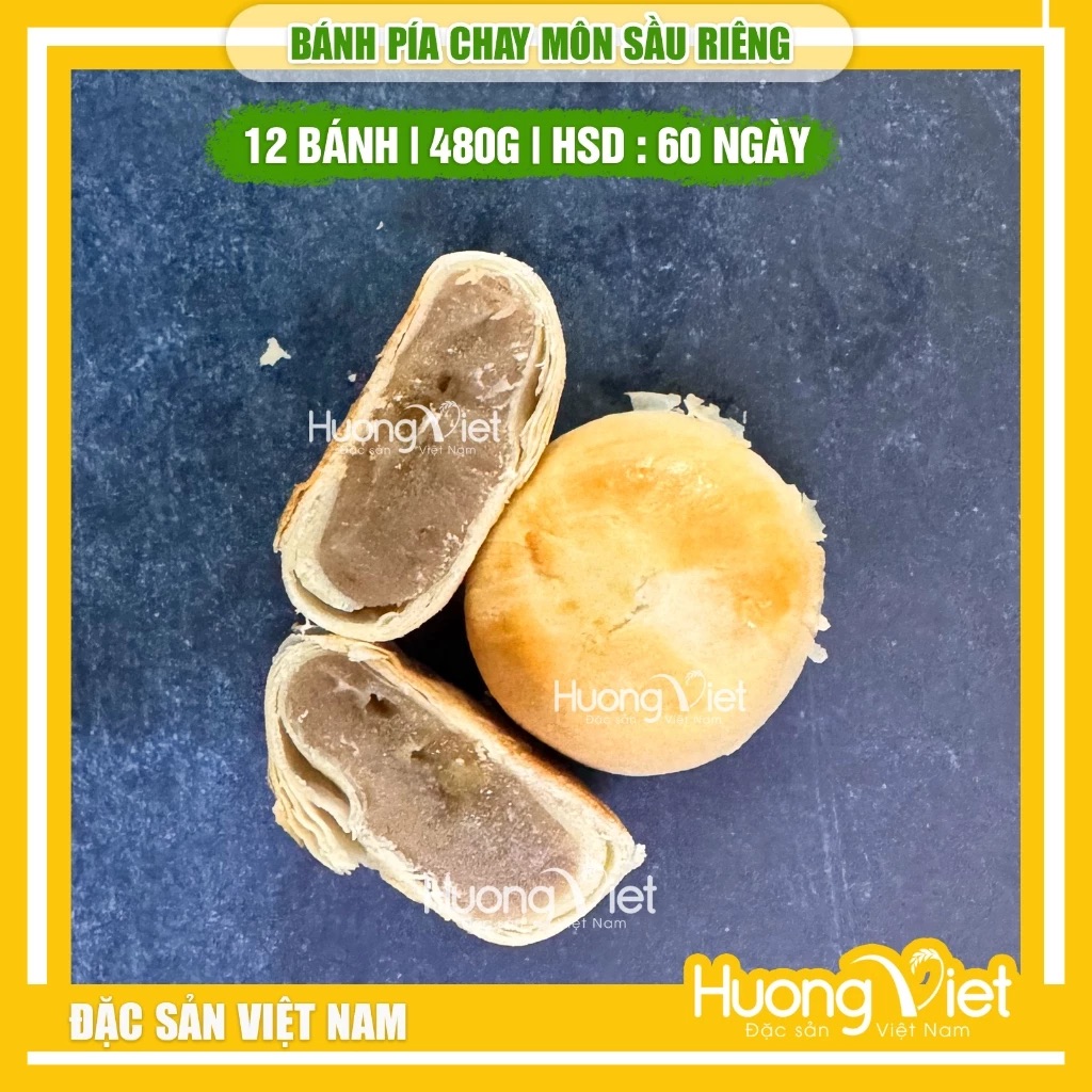 Bánh Pía Chay Khoai Môn Sầu Riêng Tân Huê Viên 480g