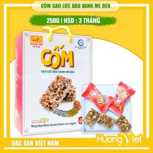 Cốm Gạo Lức Đậu Xanh Mè Đen Hộp 250g