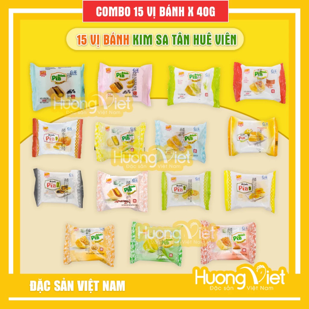 Hộp quà 15 vị bánh pía Hoa Ban Mai