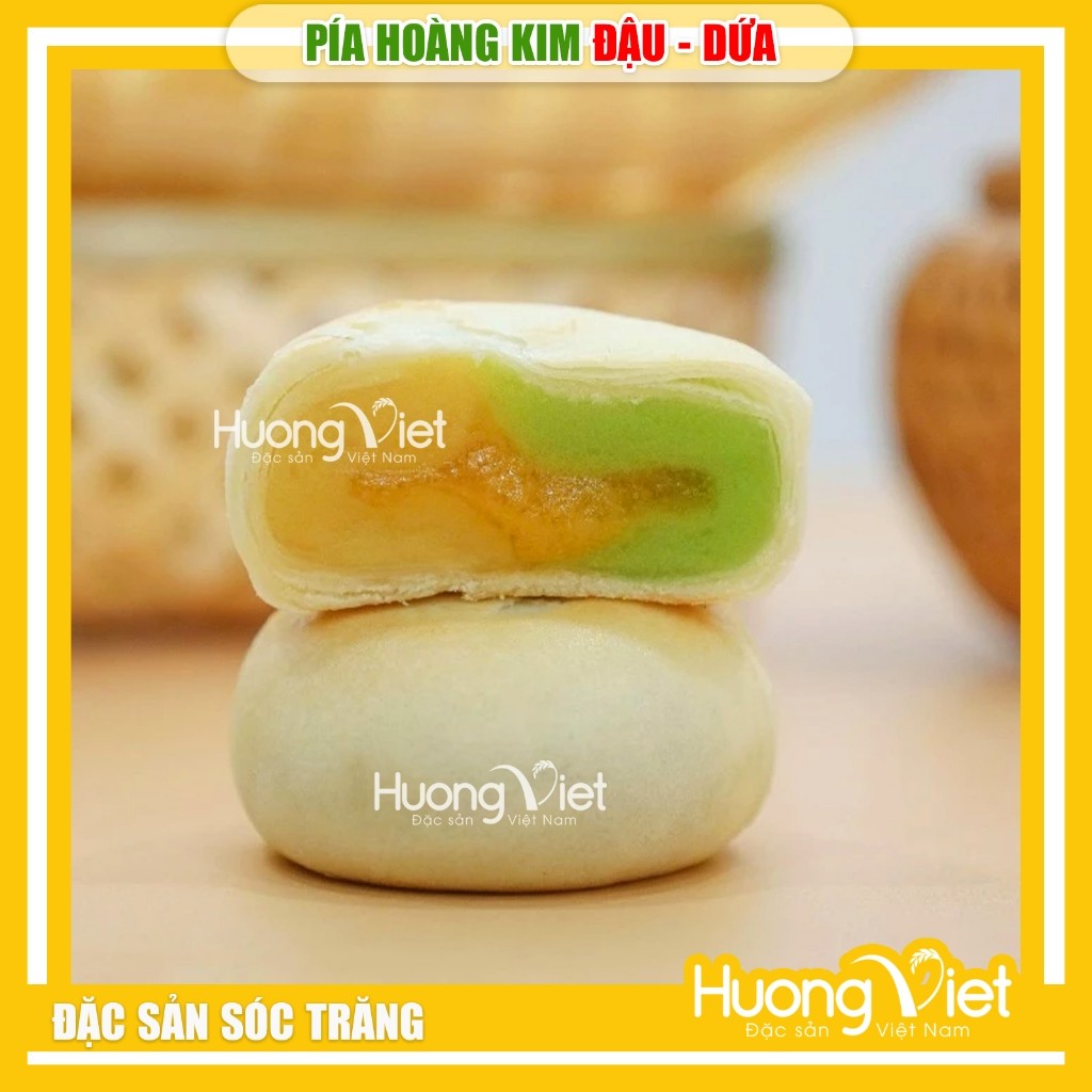 Bánh Pía Hoàng Kim Đậu Dứa Tân Huê Viên 480g