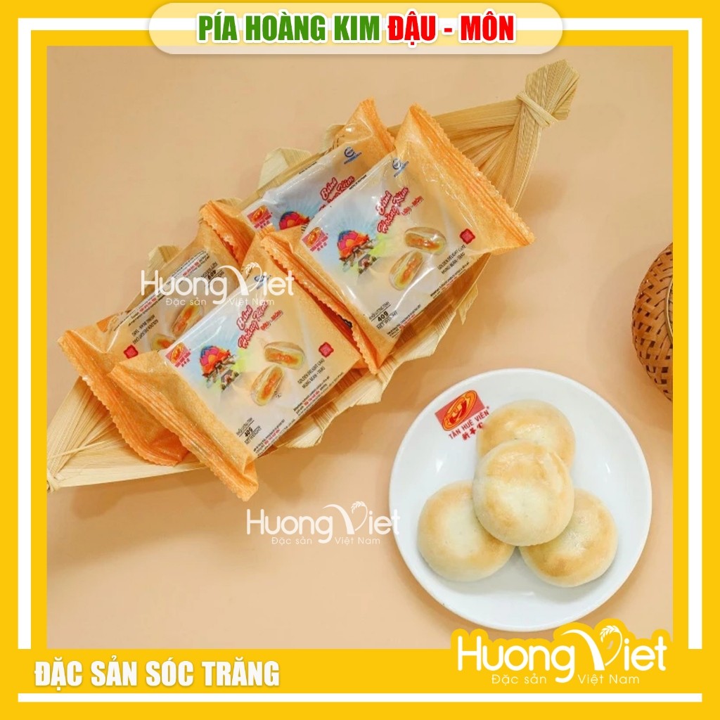 Bánh Pía Hoàng Kim Đậu Môn Tân Huê Viên 480g Bánh Pía Hoàng Kim Đậu Môn Tân Huê Viên 480g