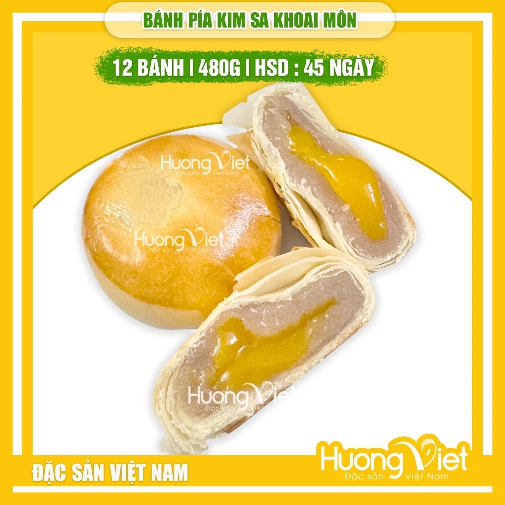 Bánh Pía Kim Sa Khoai Môn Tân Huê Viên 480g