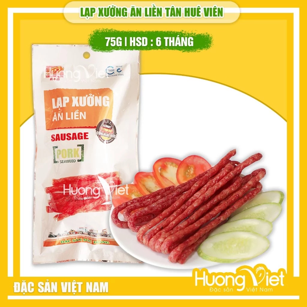 Lạp Xưởng Ăn Liền Tân Huê Viên 75g Lạp Xưởng Ăn Liền Tân Huê Viên 75g