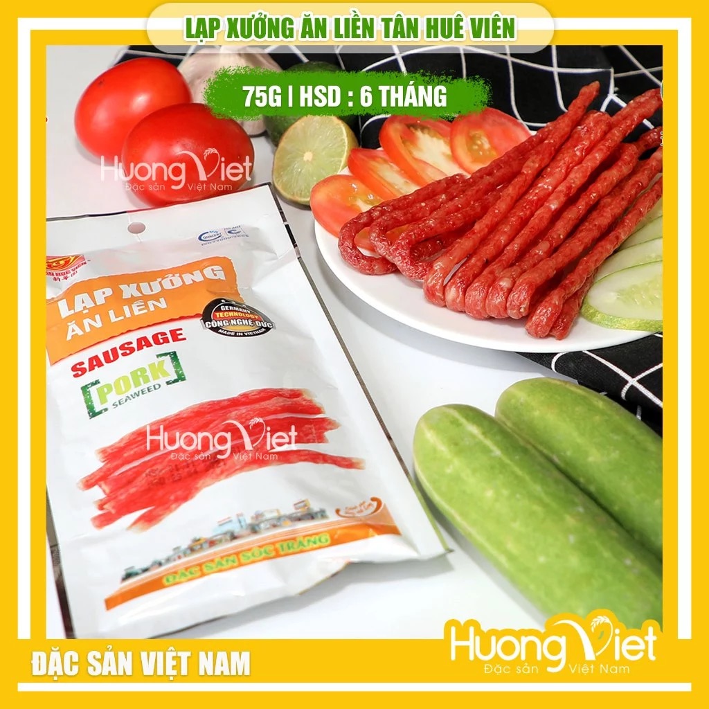 Lạp Xưởng Ăn Liền Tân Huê Viên 75g Lạp Xưởng Ăn Liền Tân Huê Viên 75g