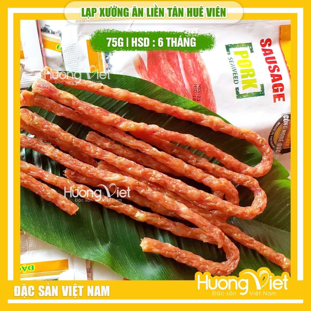 Lạp Xưởng Ăn Liền Tân Huê Viên 75g Lạp Xưởng Ăn Liền Tân Huê Viên 75g