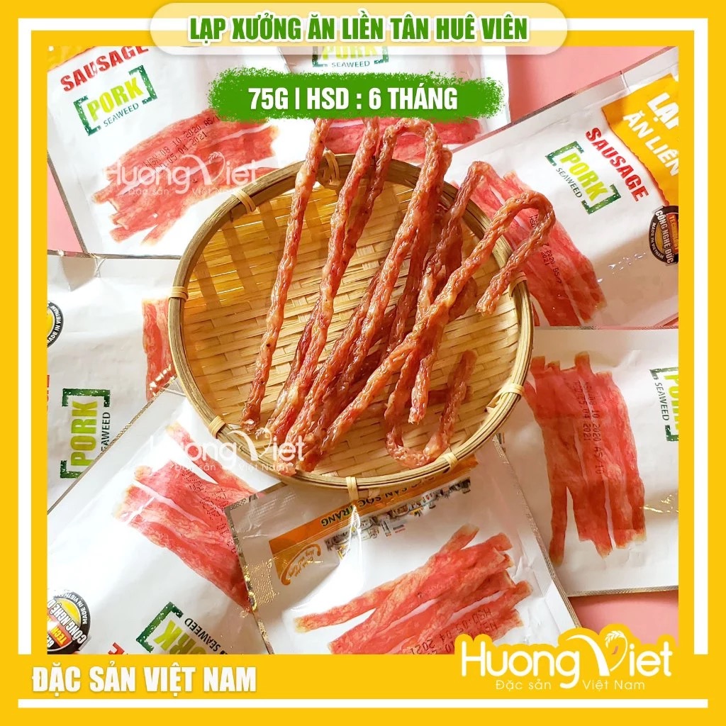 Lạp Xưởng Ăn Liền Tân Huê Viên 75g