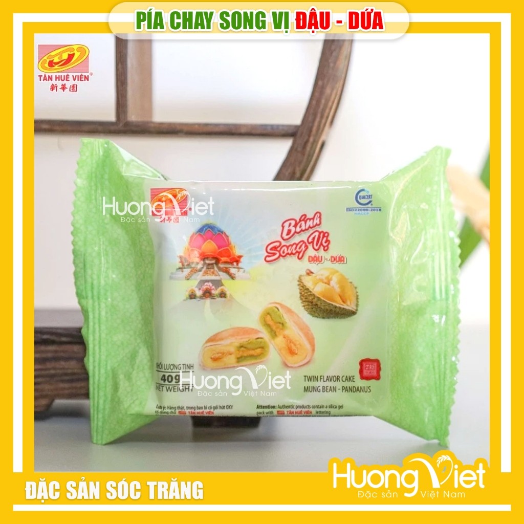 Bánh Pía Chay Song Vị Đậu Dứa Tân Huê Viên 480g Bánh Pía Chay Song Vị Đậu Dứa Tân Huê Viên 480g