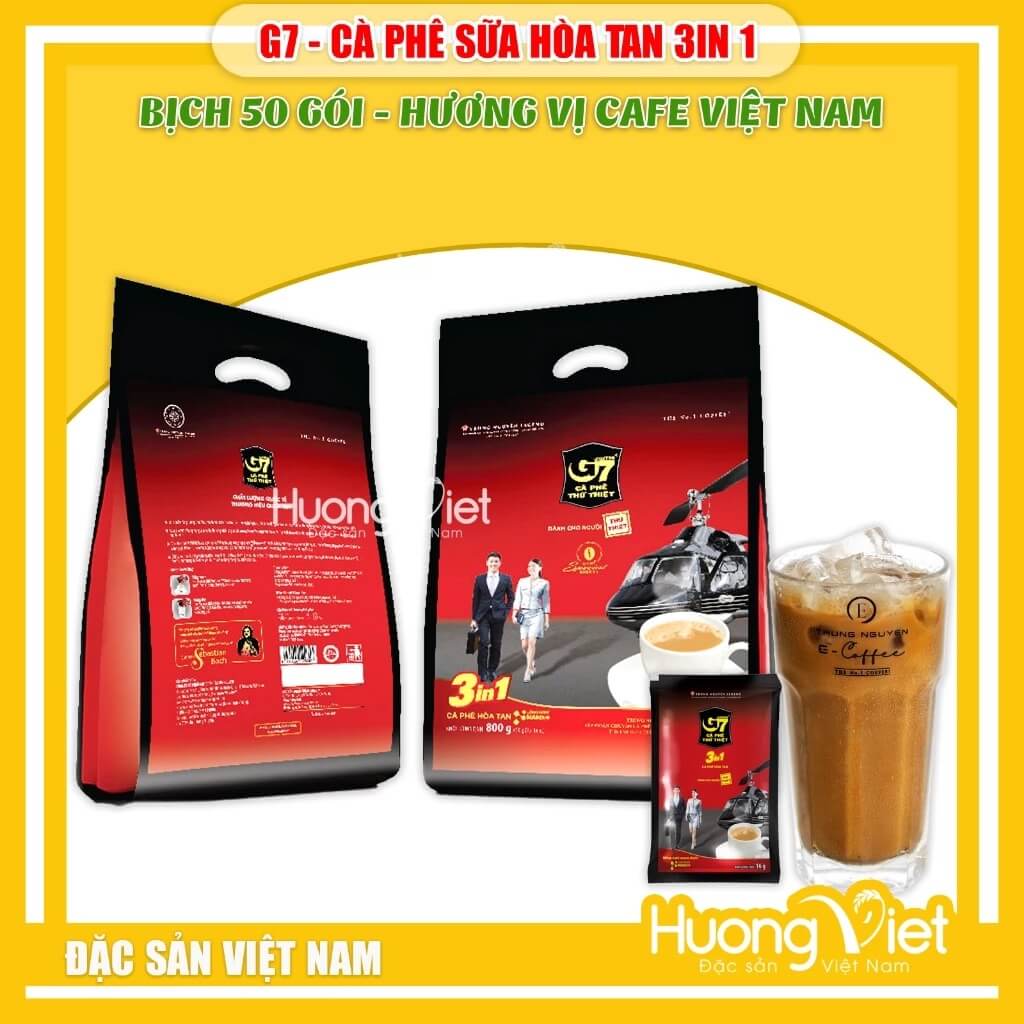 Cà Phê G7 3IN1 bịch 100 gói Trung Nguyên Cà Phê G7 3IN1 bịch 100 gói Trung Nguyên