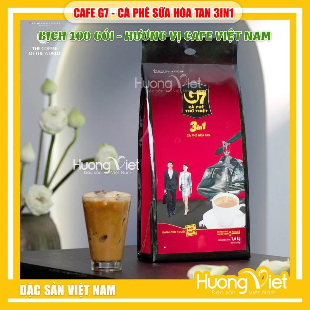 Cà Phê G7 3IN1 bịch 100 gói Trung Nguyên