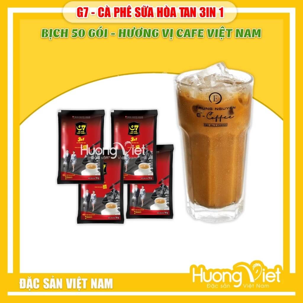 Cà Phê G7 3IN1 bịch 100 gói Trung Nguyên Cà Phê G7 3IN1 bịch 100 gói Trung Nguyên