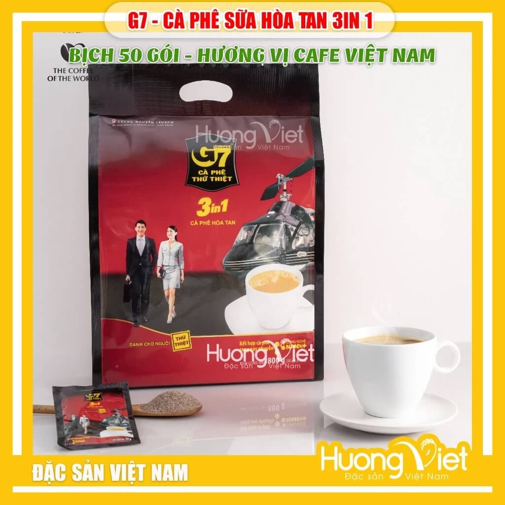 Cà Phê G7 3IN1 bịch 100 gói Trung Nguyên
