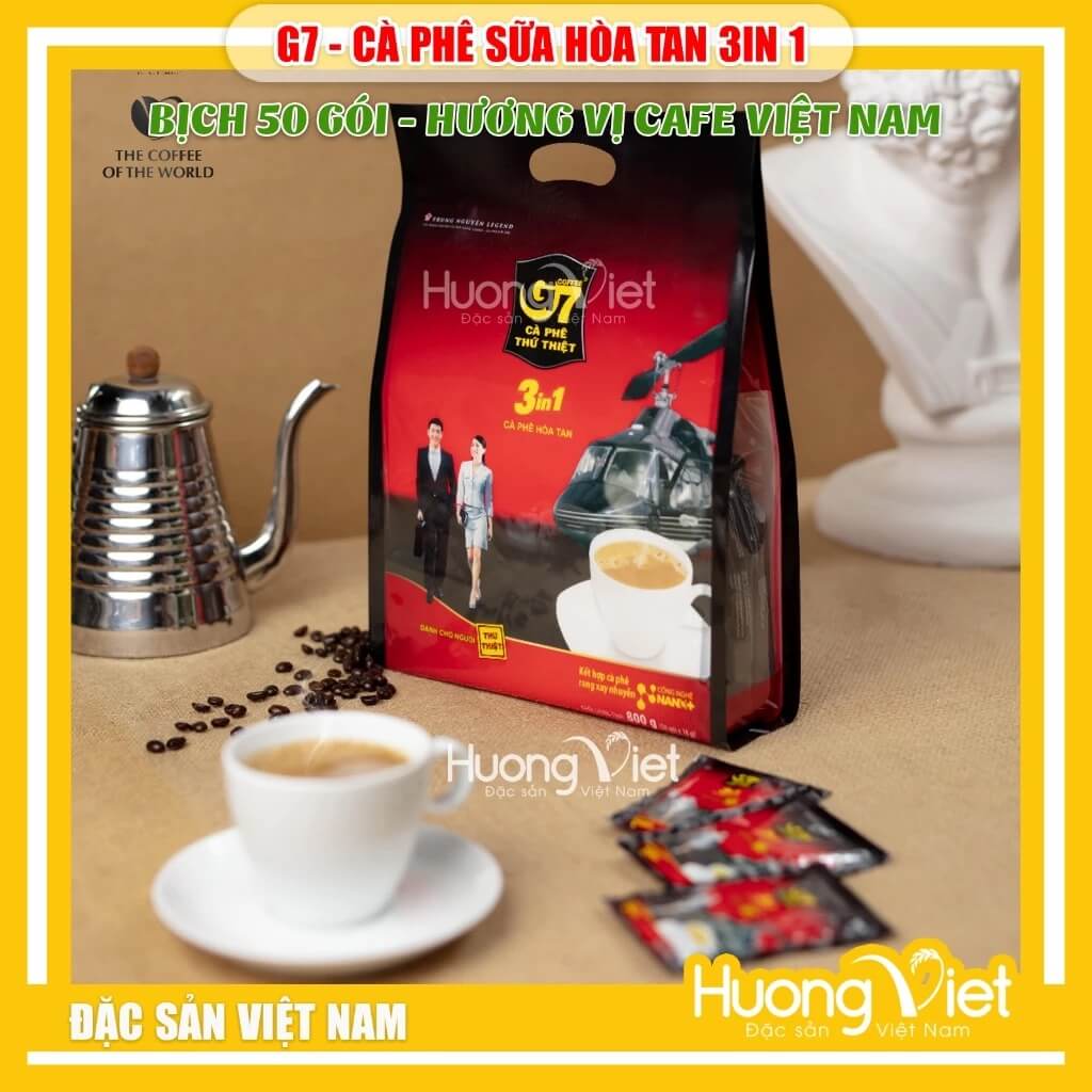 Cà Phê G7 3IN1 bịch 100 gói Trung Nguyên Cà Phê G7 3IN1 bịch 100 gói Trung Nguyên