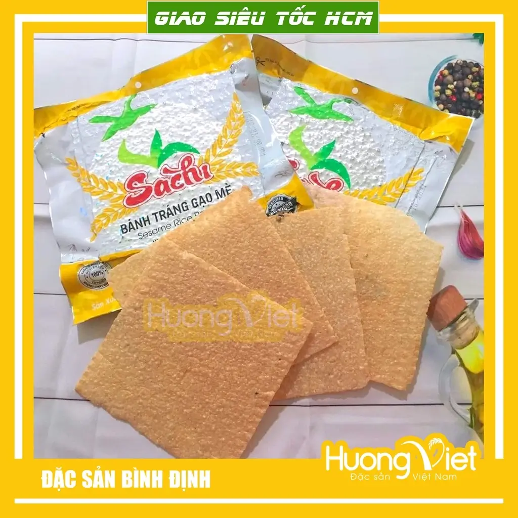 Bánh tráng nướng Sachi vị Gạo Mè bịch 75g