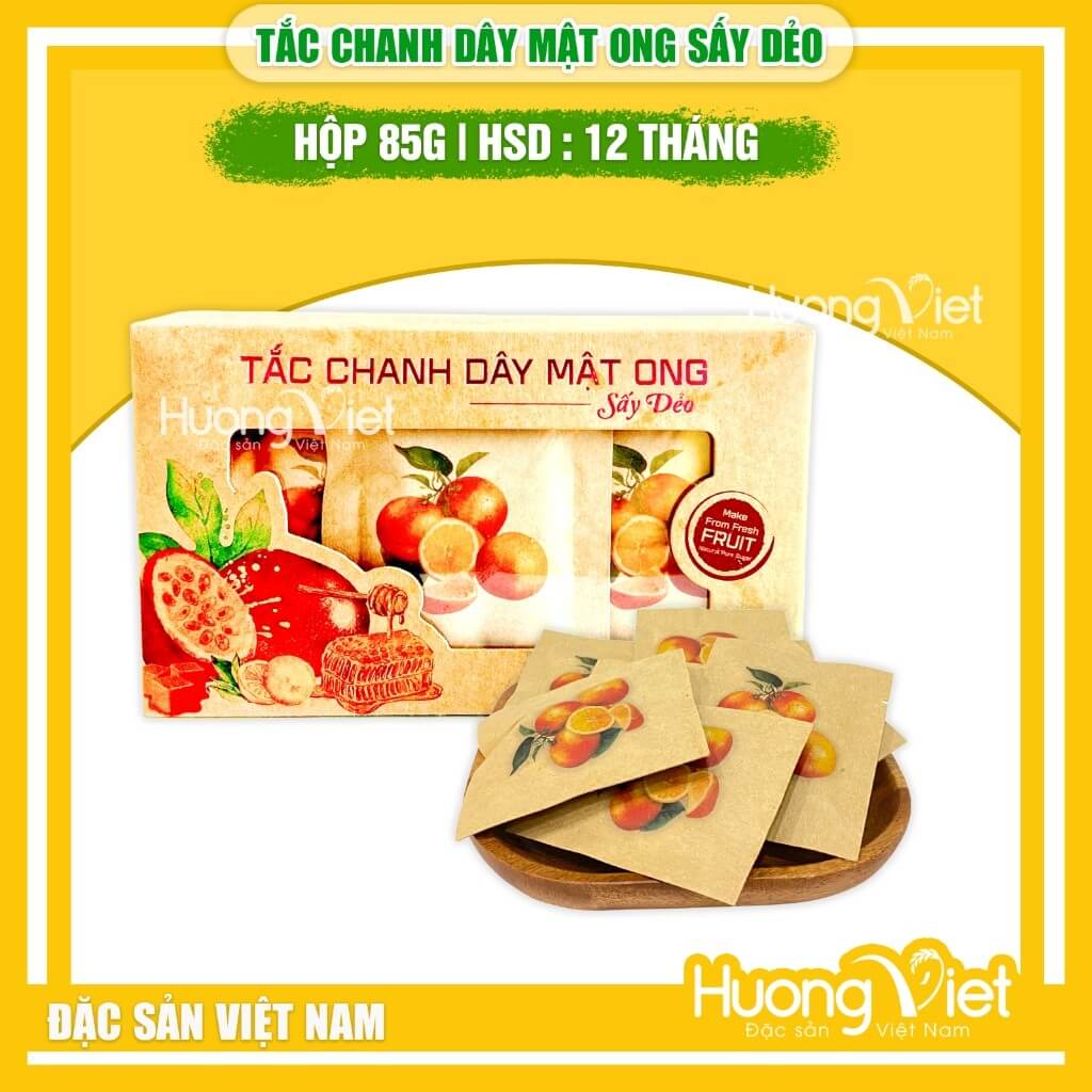 Tắc Chanh Dây Mật Ong Sấy Dẻo 123 FARM