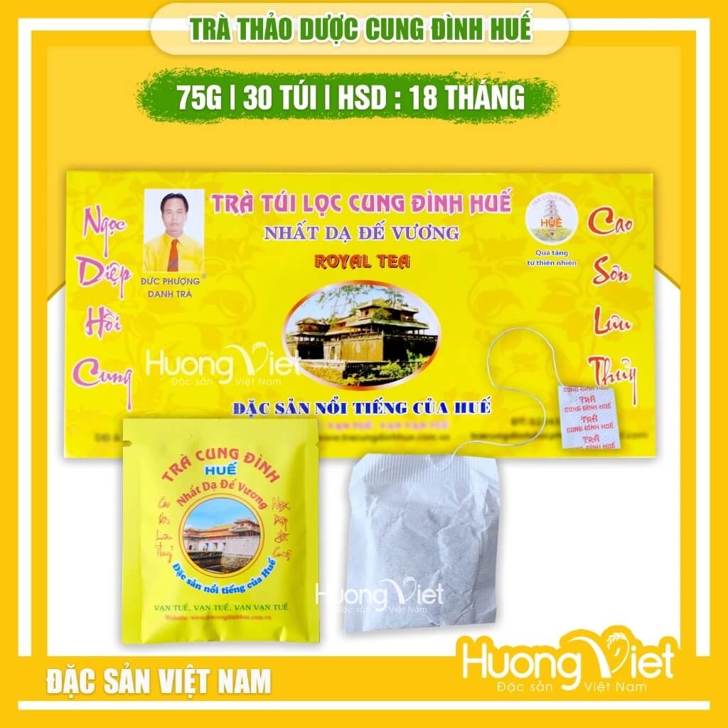 Trà Túi Lọc Cung Đình Huế hộp 75g