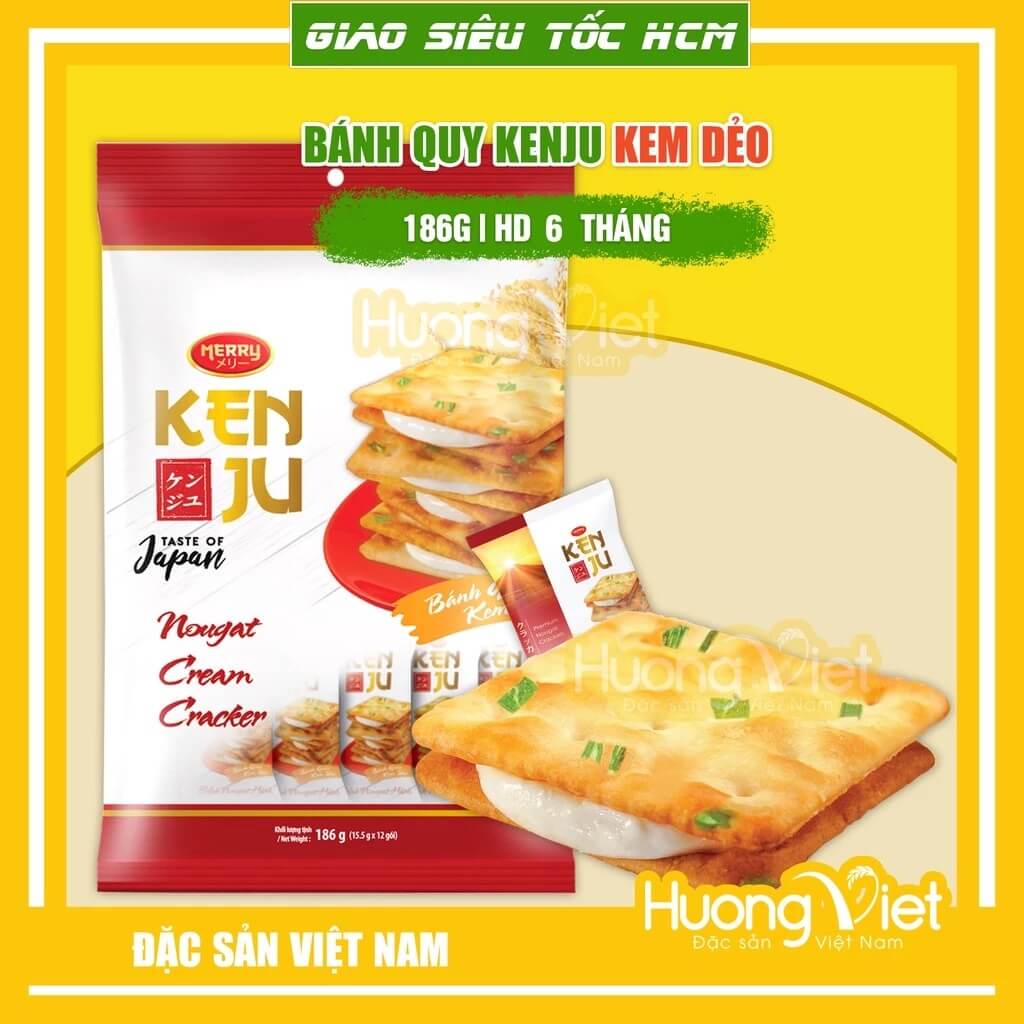 Bánh quy Kenju Kem Dẻo Richy 186g