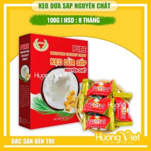 Kẹo Dừa Sáp Nguyên Chất VICOSAP 100g