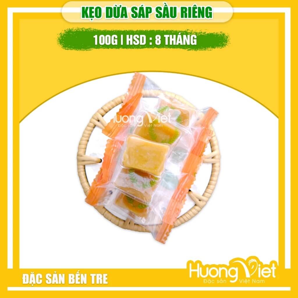 Kẹo Dừa Sáp Sầu Riêng VICOSAP 100g Kẹo Dừa Sáp Sầu Riêng VICOSAP 100g