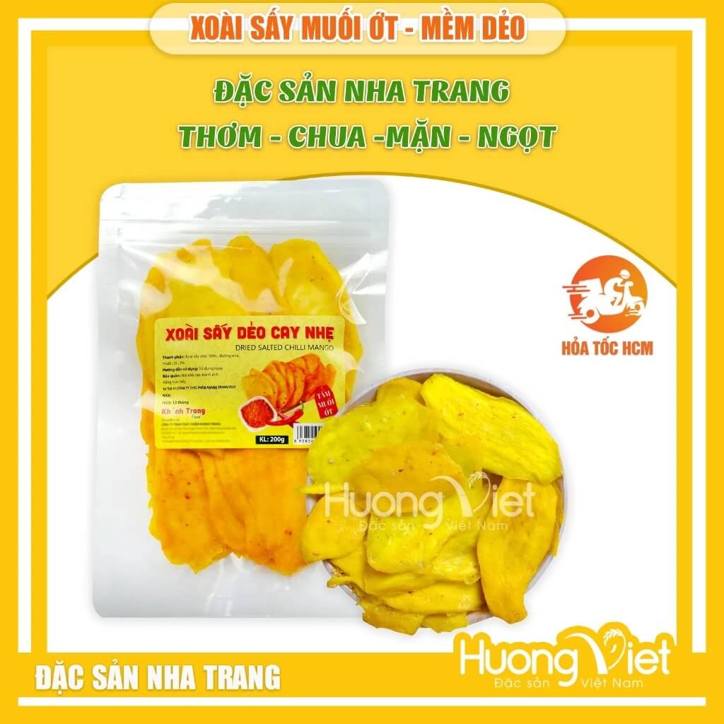 Xoài Sấy Dẻo Khánh Trang túi 200g