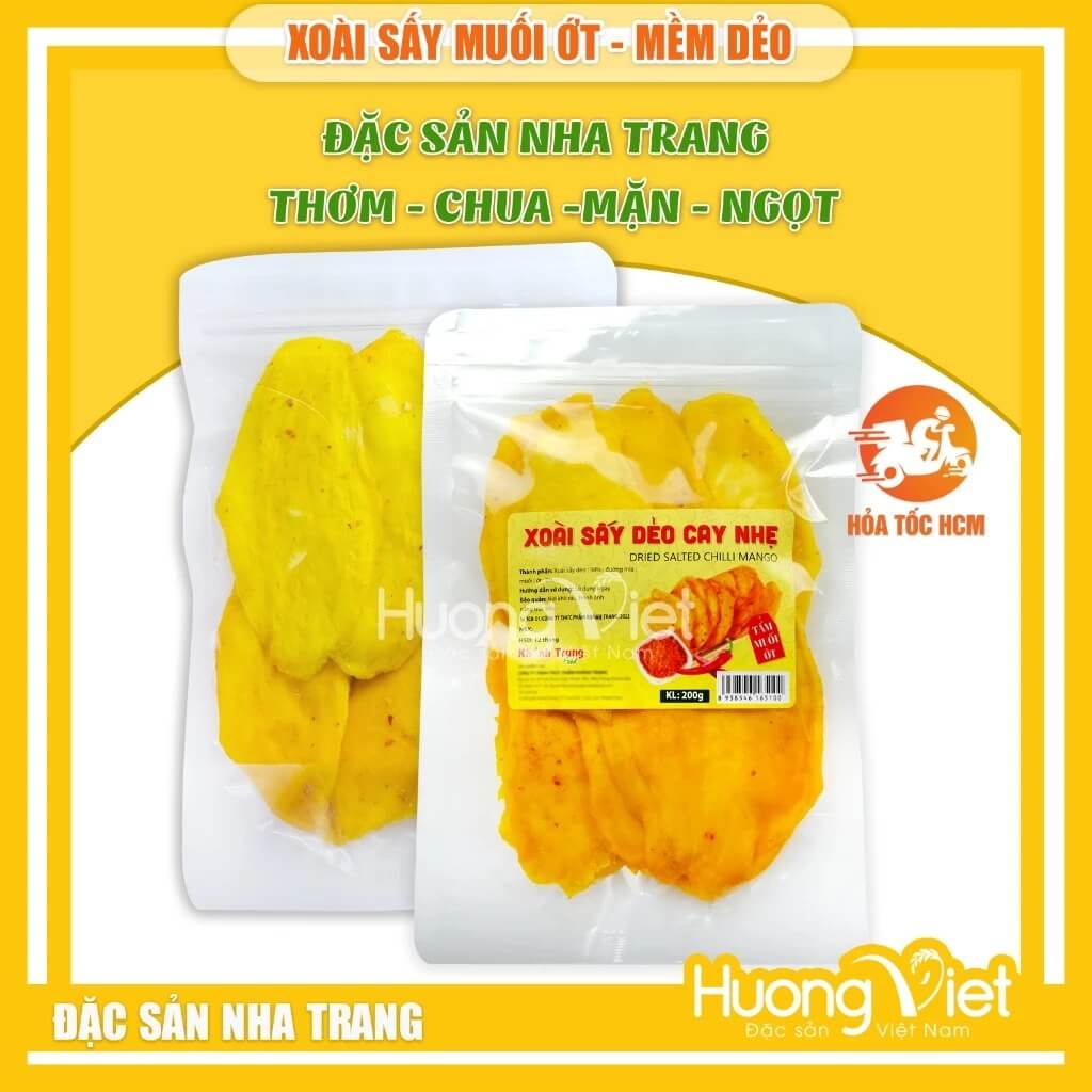 Xoài Sấy Dẻo Khánh Trang túi 200g Xoài Sấy Dẻo Khánh Trang túi 200g