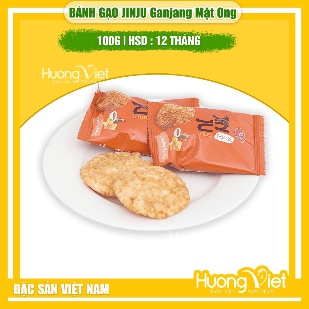 Bánh Gạo JINJU Mật Ong Túi 100g