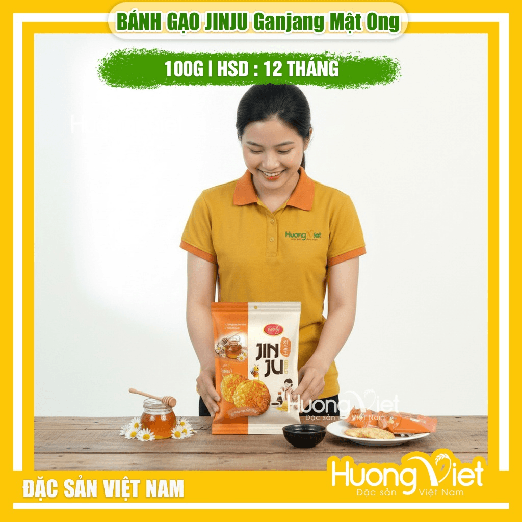 Bánh Gạo JINJU Mật Ong Túi 100g