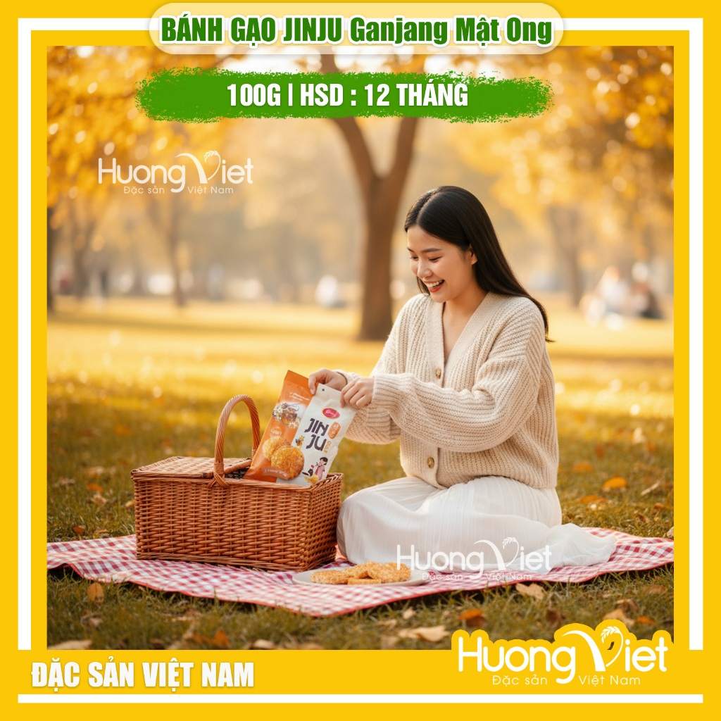 Bánh Gạo JINJU Mật Ong Túi 100g