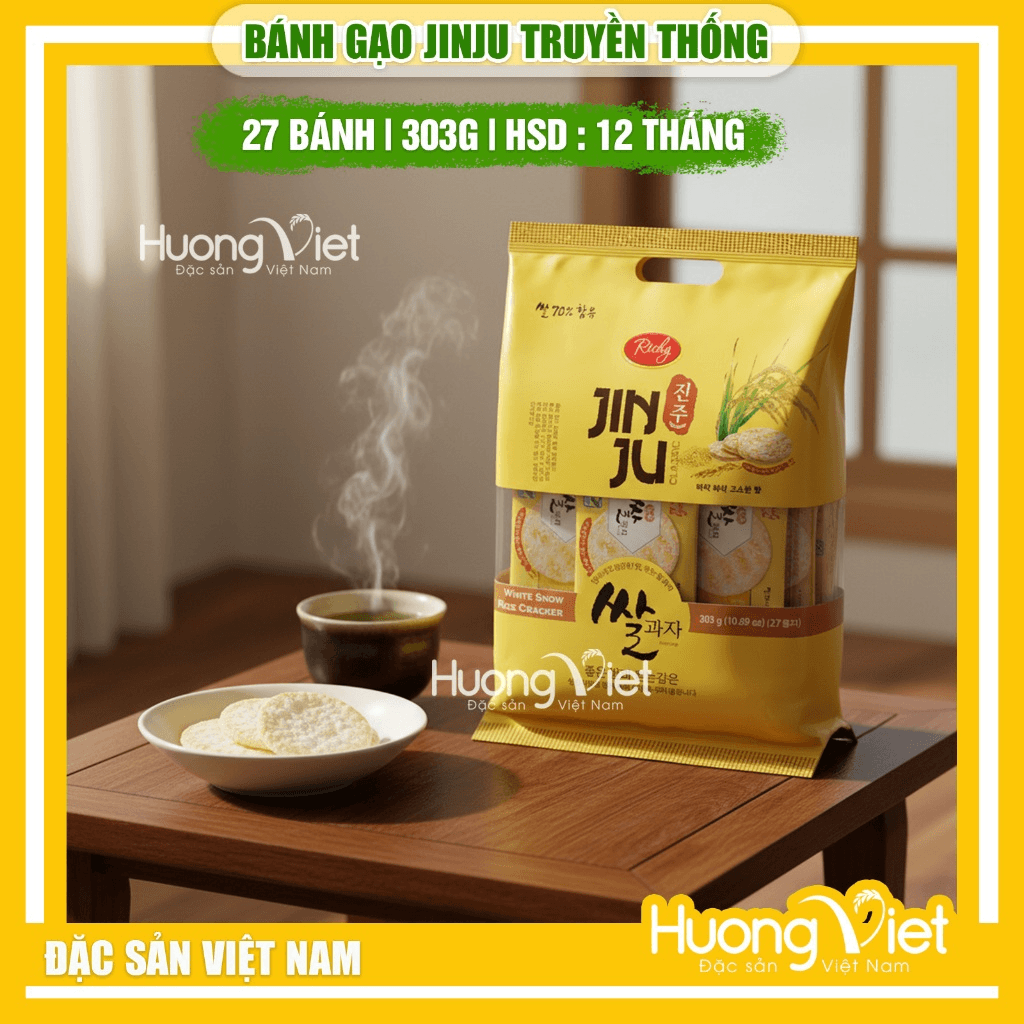 Bánh Gạo Jinju Truyền Thống 303g Bánh Gạo Jinju Truyền Thống 303g
