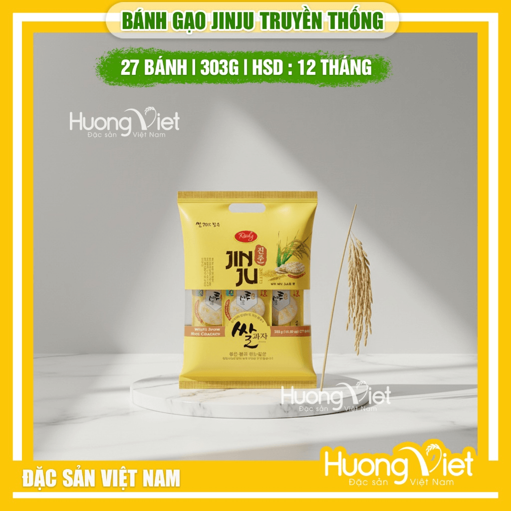 Bánh Gạo Jinju Truyền Thống 303g Bánh Gạo Jinju Truyền Thống 303g