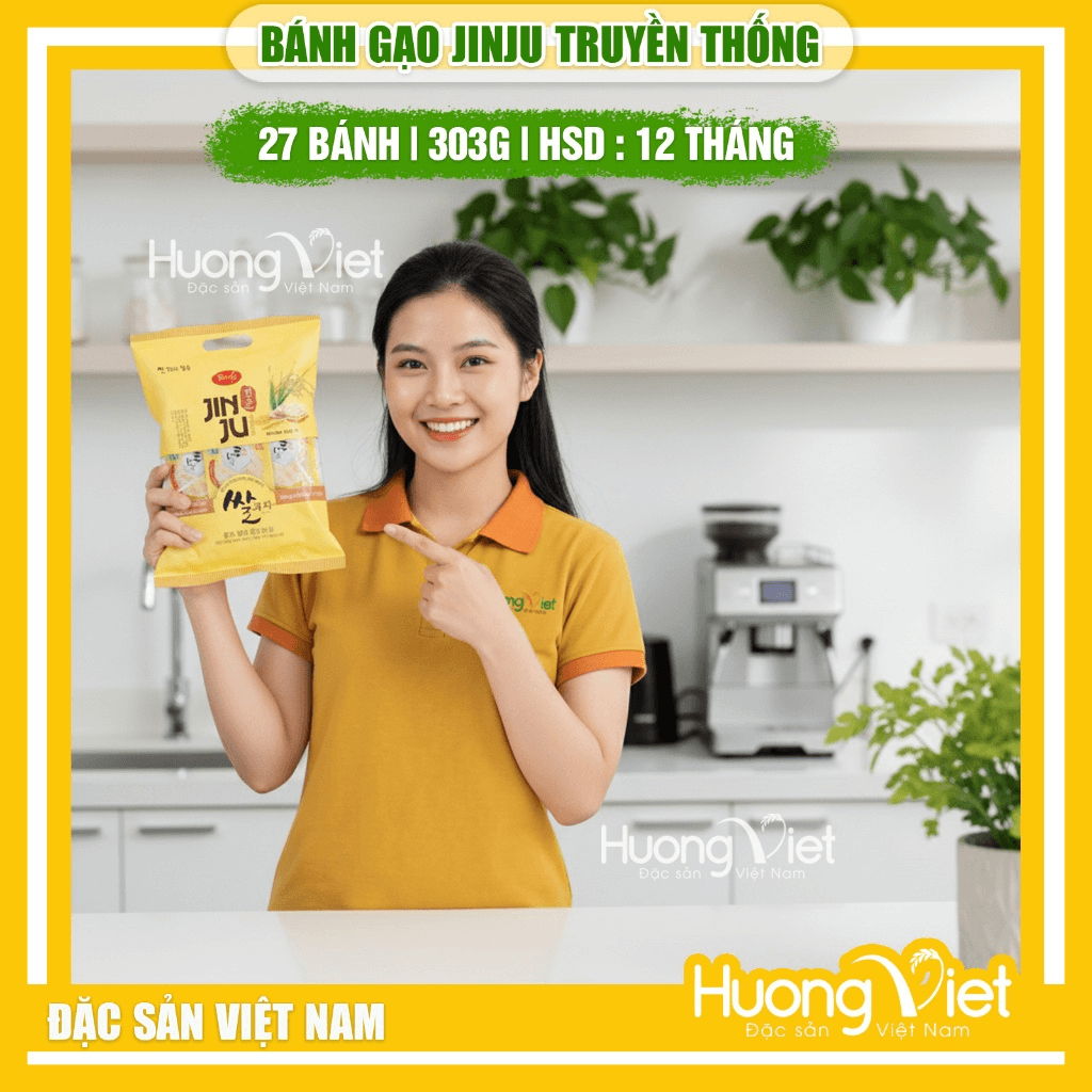 Bánh Gạo Jinju Truyền Thống 303g Bánh Gạo Jinju Truyền Thống 303g