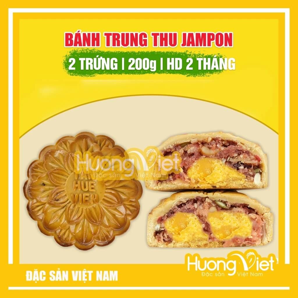 Bánh Trung Thu Jambon 2 Trứng Tân Huê Viên