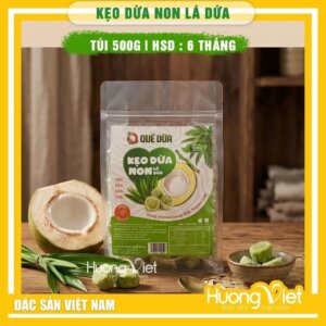 Kẹo Dừa Non Truyền Thống Quê Dừa túi 500g