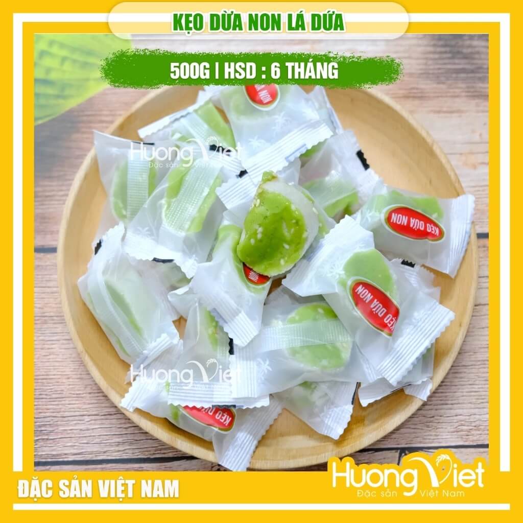 Kẹo Dừa Non Truyền Thống Quê Dừa túi 500g Kẹo Dừa Non Truyền Thống Quê Dừa túi 500g