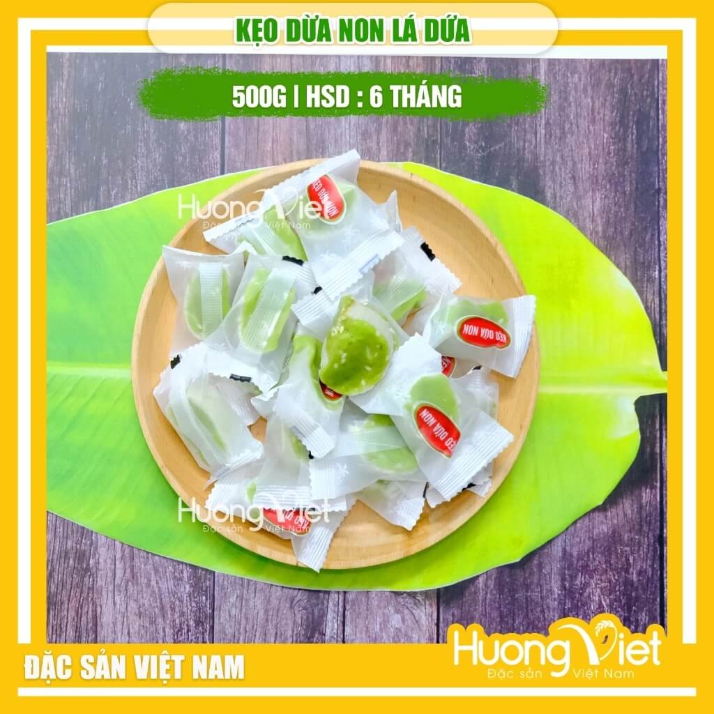 Kẹo Dừa Non Truyền Thống Quê Dừa túi 500g Kẹo Dừa Non Truyền Thống Quê Dừa túi 500g